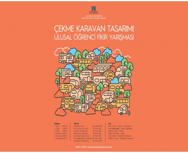 Çekme Karavan Tasarımı Ulusal Öğrenci Fikir Yarışması